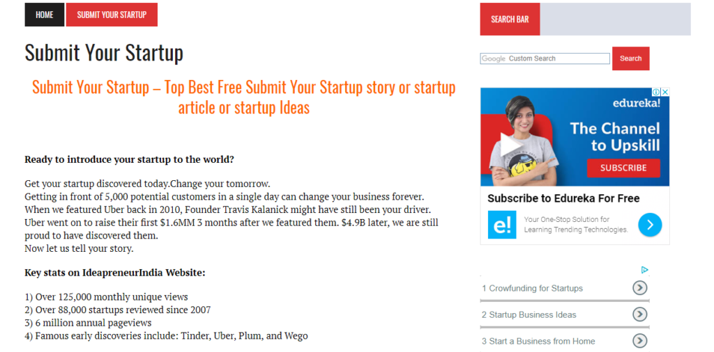 Ideapreneur India - Startup Media