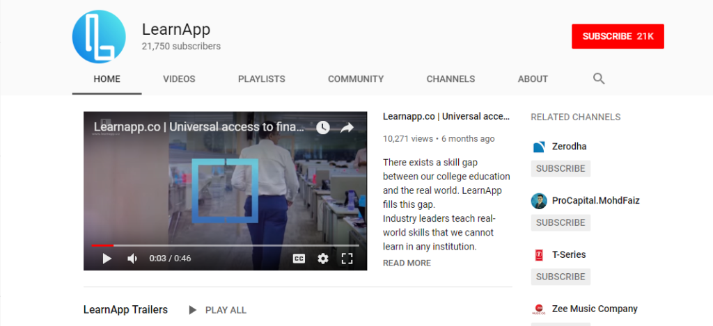 Learnapp - Best YouTube Channel