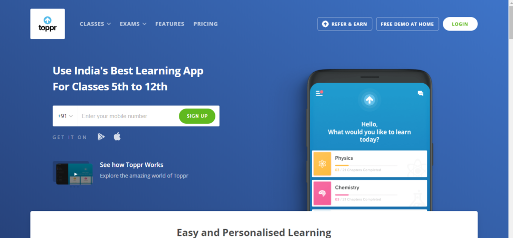 Toppr - UI/UX Design