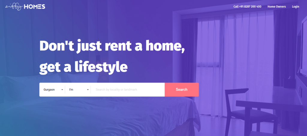 Ziffy Homes - best homepage design