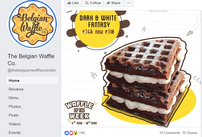 Belgian Waffle - Facebook Page