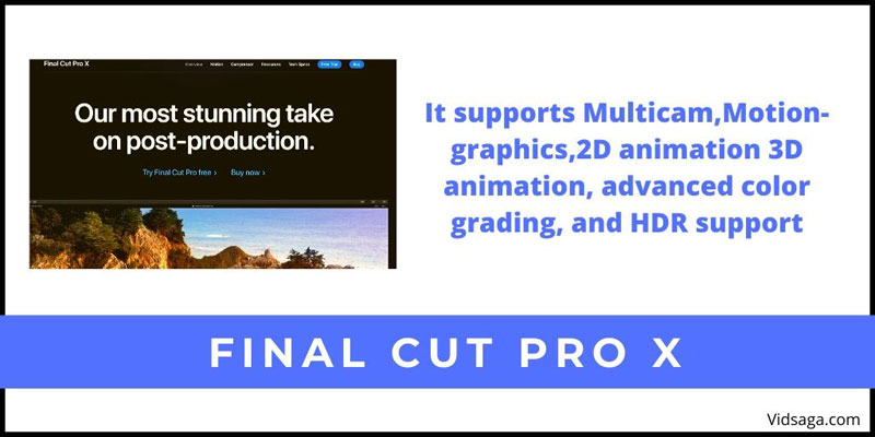 video editing software/tools