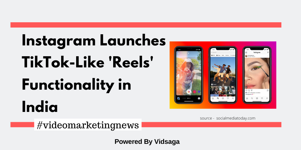 Instagram Launches TikTok-Like'Reels' Functionality in India